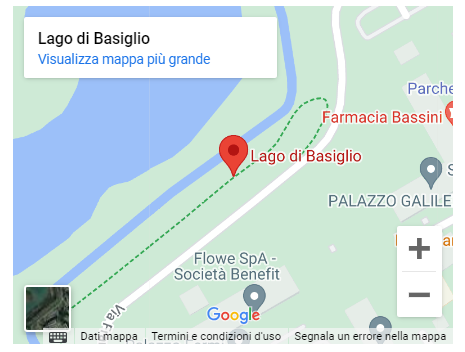 mappa laghetto basiglio